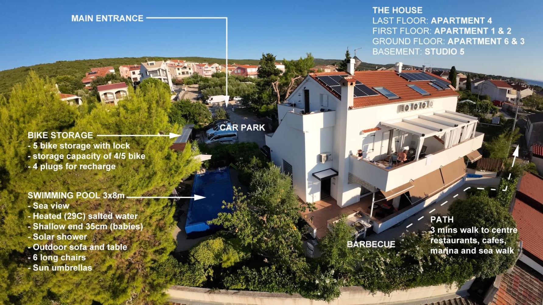 Basement Studio Bed&Breakfast Punat Exterior foto